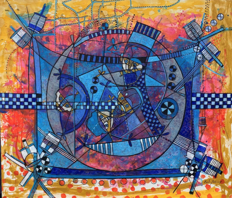 Agua en cuatro direcciones por Fulgencio Lazo