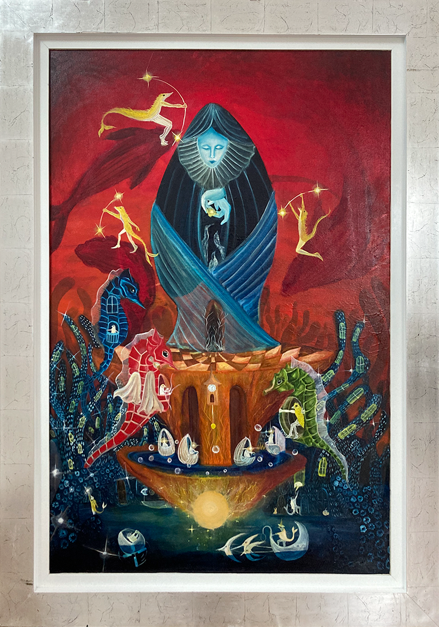 Alan Yllescas - Bebedero de las ninfas del cosmo por Pinturas De Varios Artistas