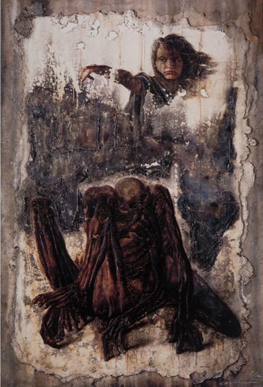 Ángel de Sodoma y Gomorra por Rafael Cauduro