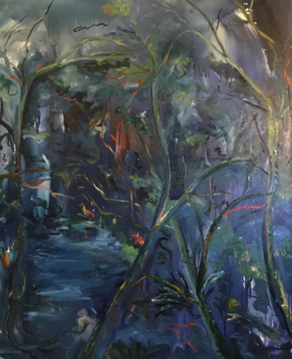 Bosque de noche por M. J. Kelly