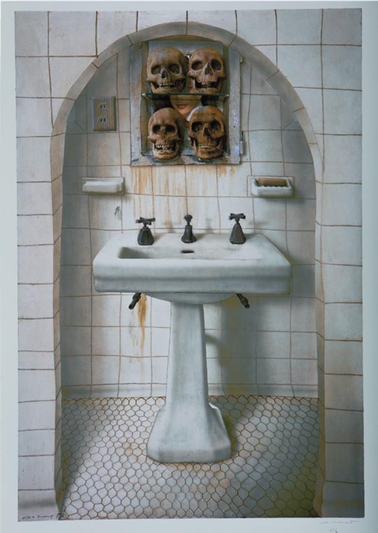 Botiquín con Tzompantli por Rafael Cauduro