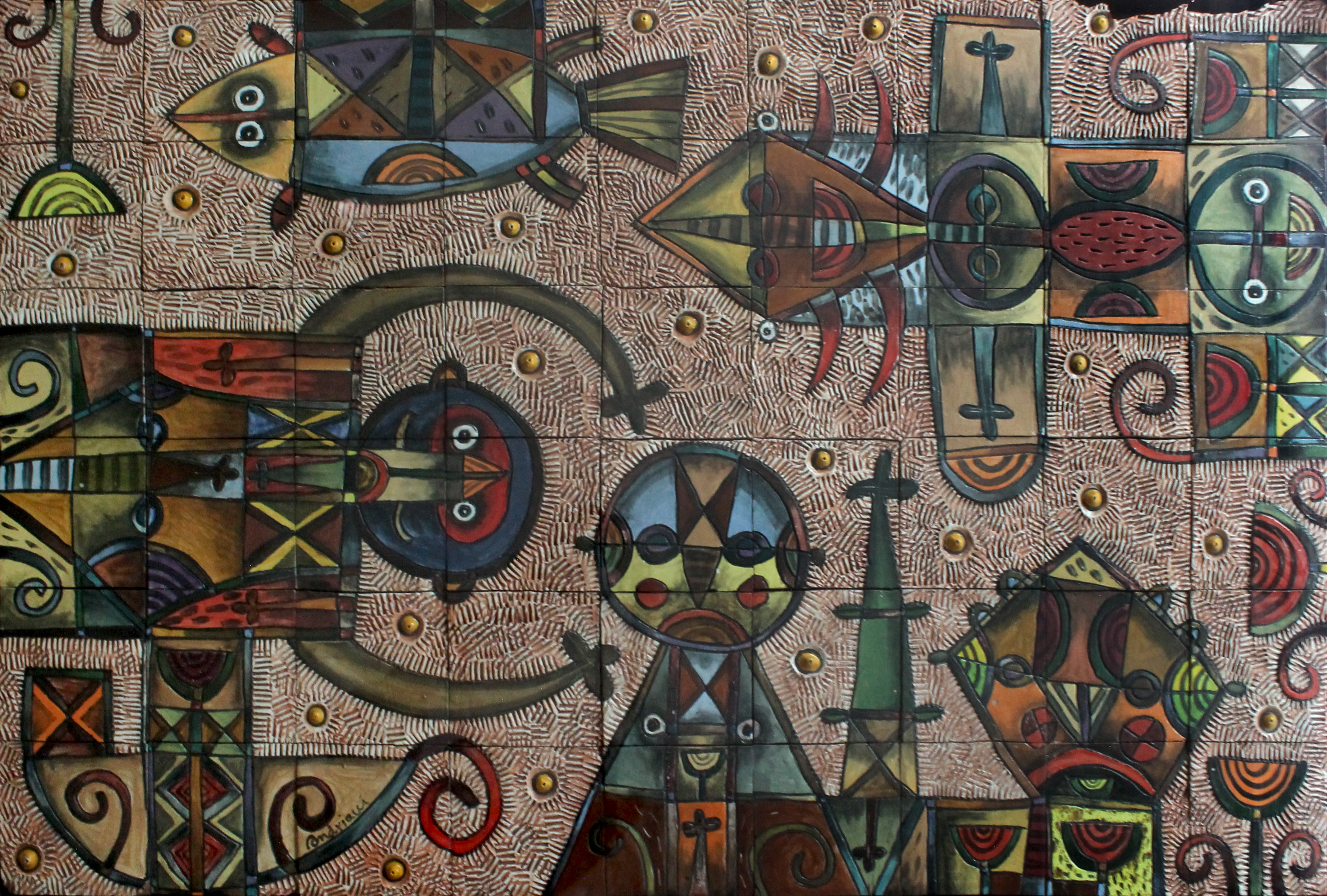 Collage de cerámica por Fernando Andriacci