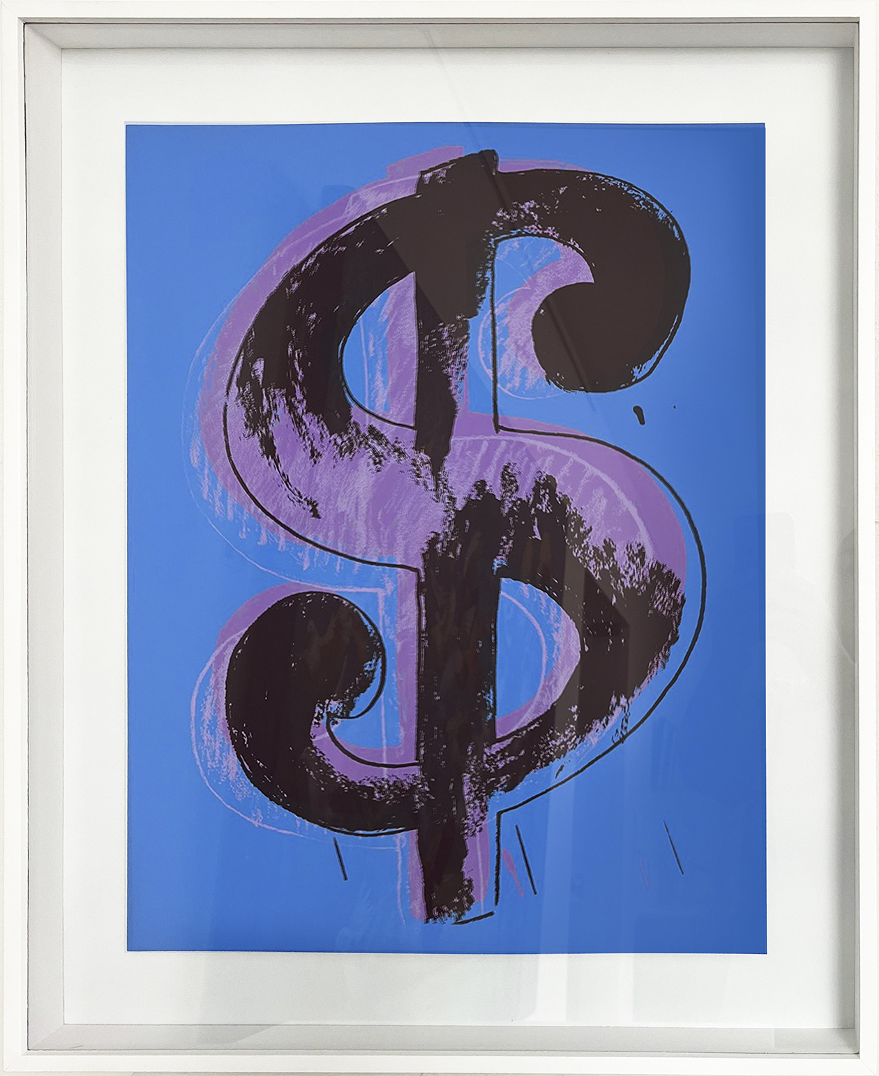 Dollar blue por Andy Warhol