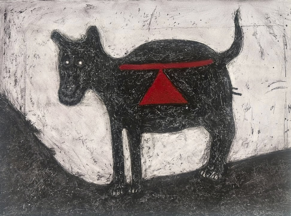 El perro mueve la cola por Rufino Tamayo
