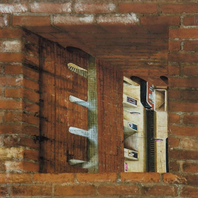 Escena del metro por Rafael Cauduro