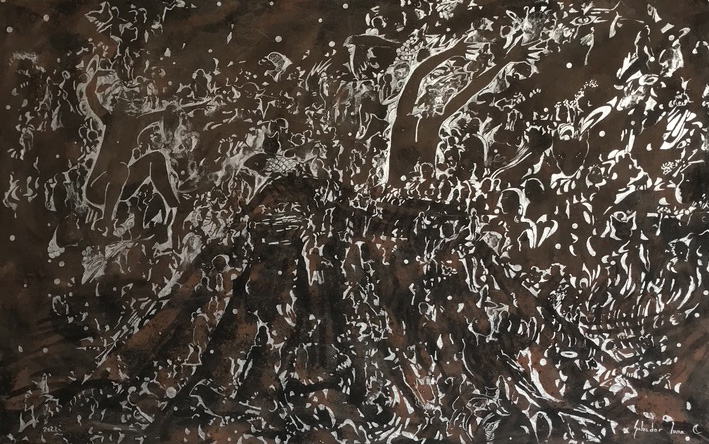 espíritus volcánicos por Salvador Luna