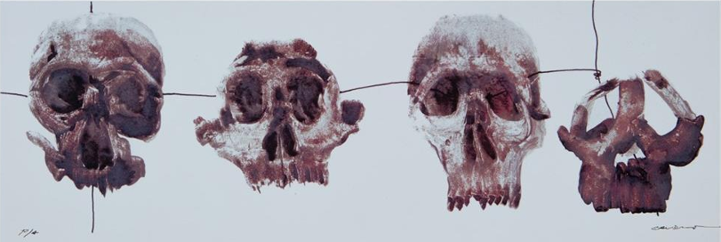 Extracto de Tzompantli por Rafael Cauduro