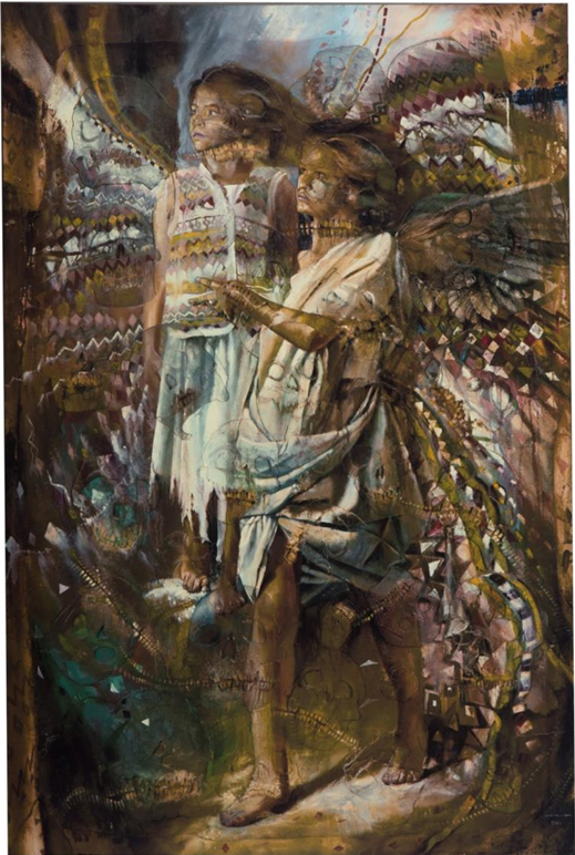 Fiesta de día de muertos por Rafael Cauduro