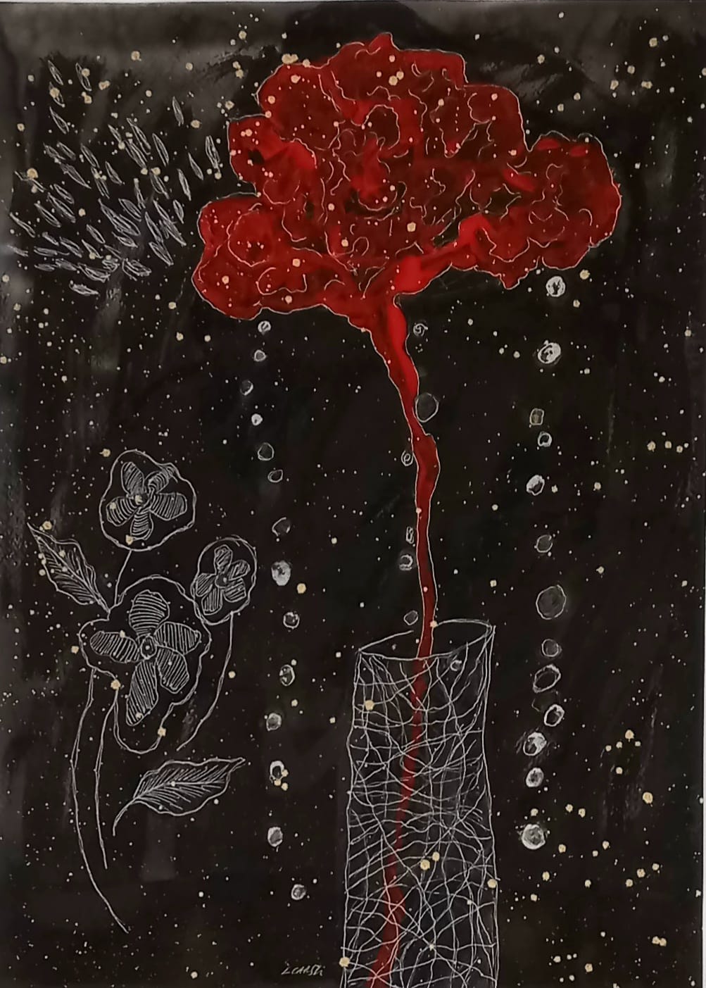 Flor de noche por Leticia Carski