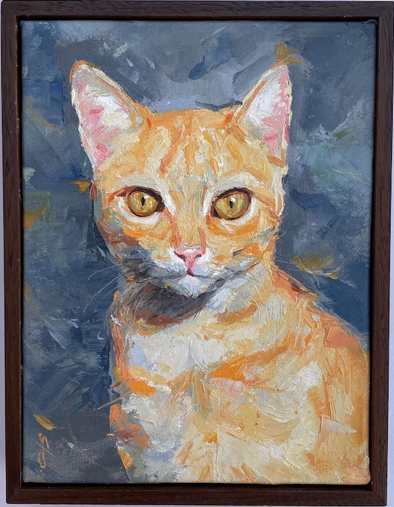 Gatito otoñal por Oliver Flores