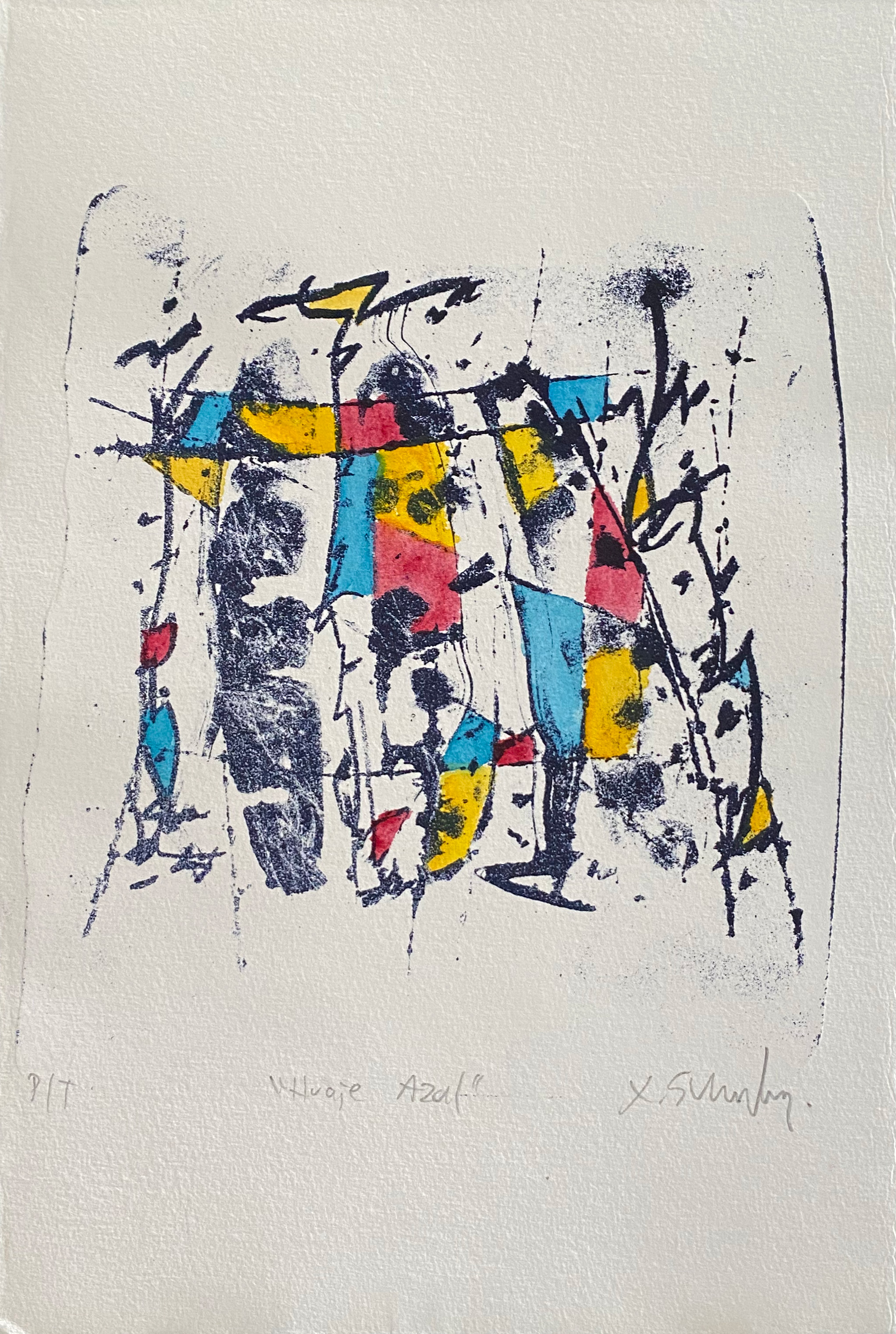 HUaje azul por Xavier Scherenberg