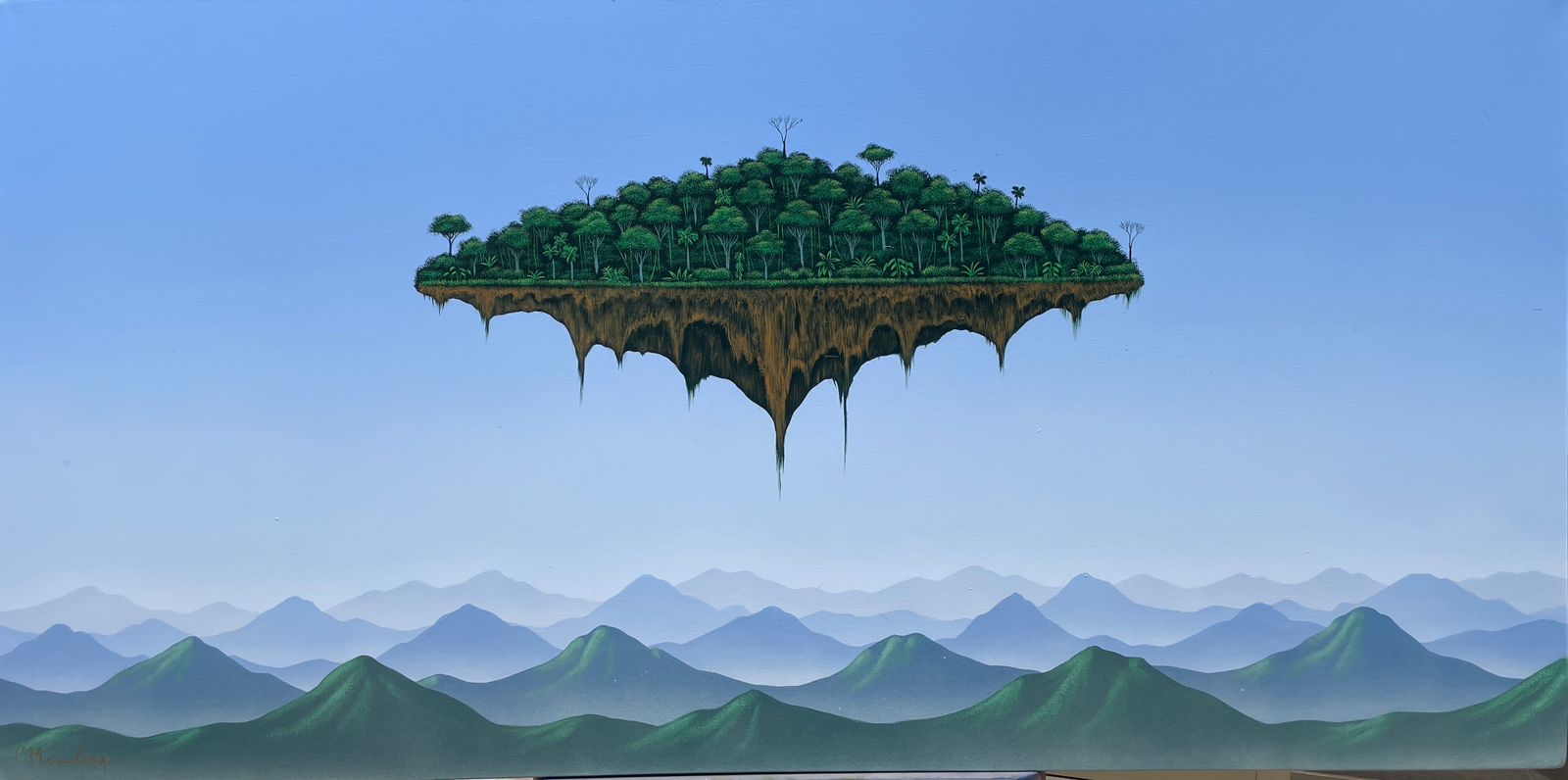 Isla dormida en el aire por César Mendoza