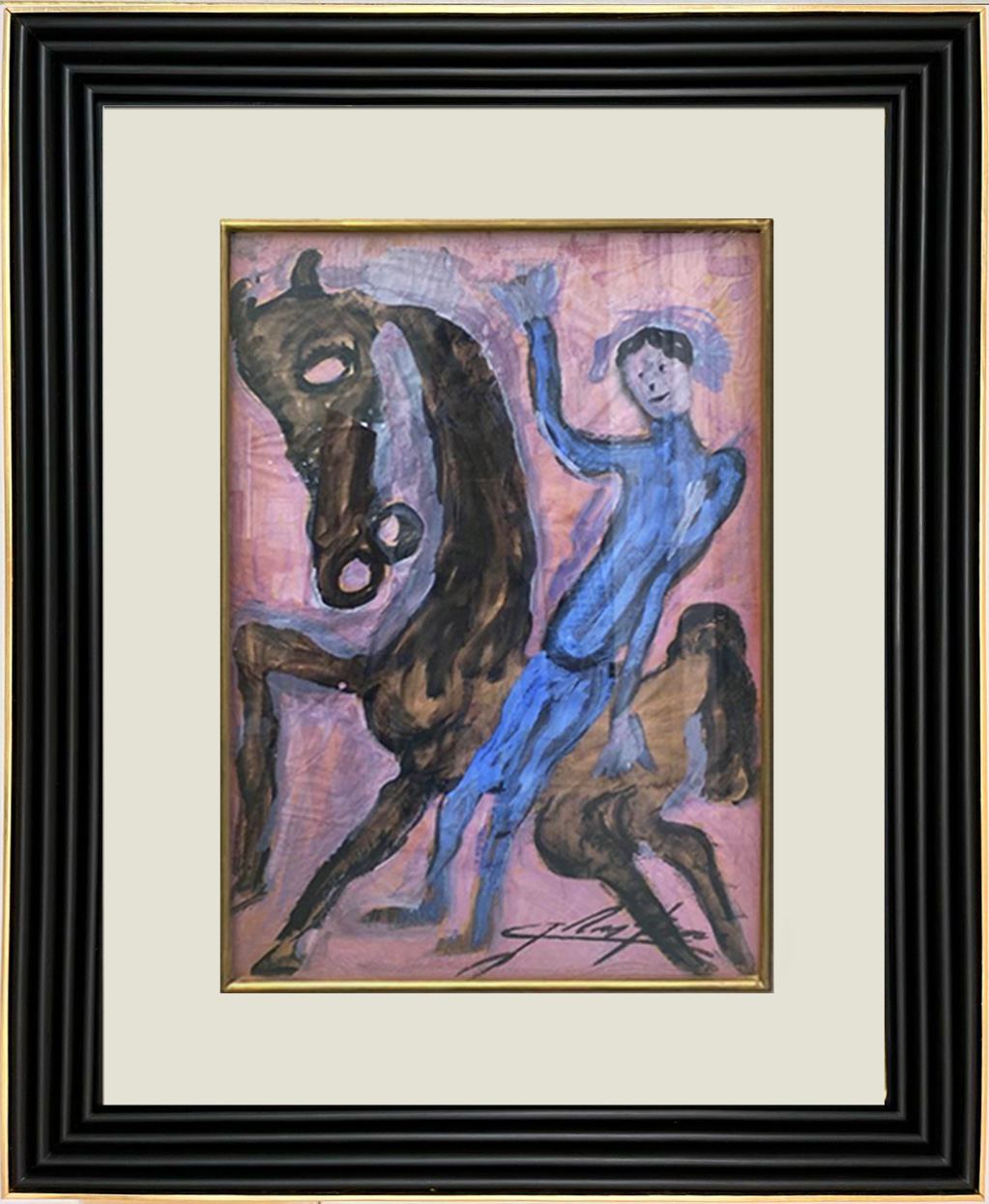 Jinete a caballo por Chucho Reyes