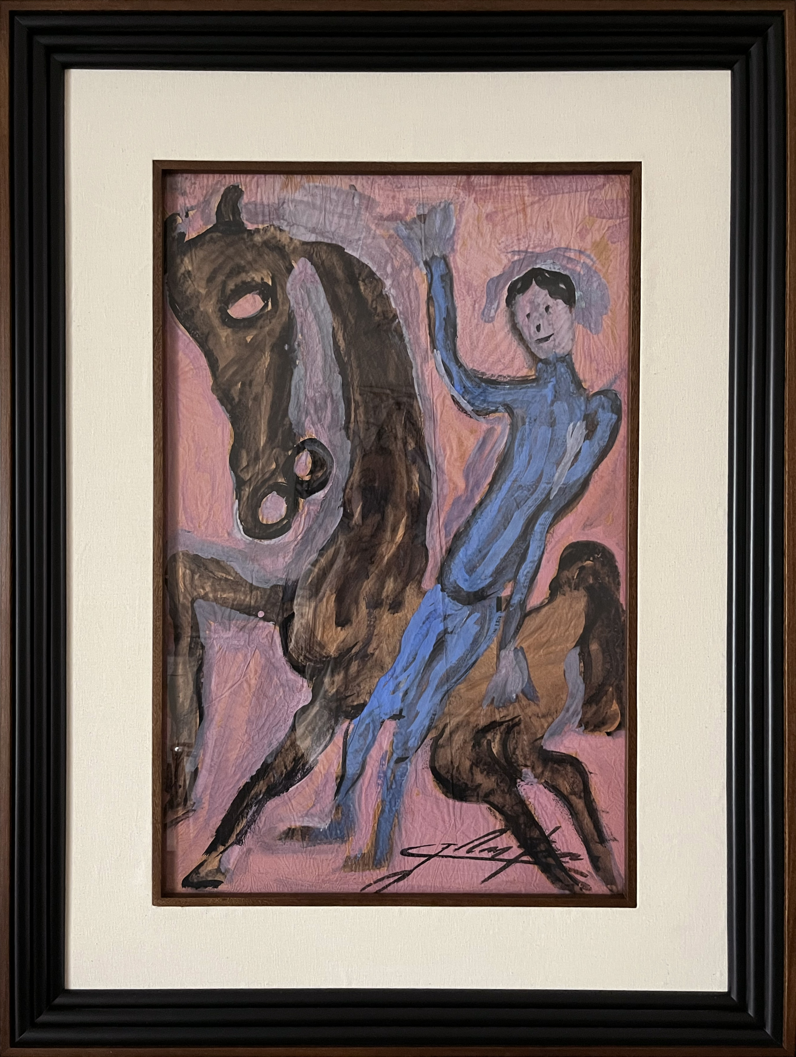 Jinete a caballo por Chucho Reyes