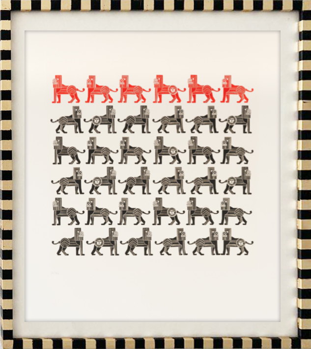 Leones por Pedro Friedeberg