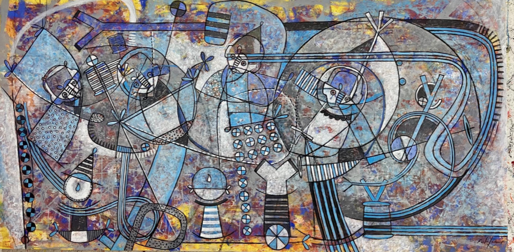 Los hilos caminantes en la tierra por Fulgencio Lazo