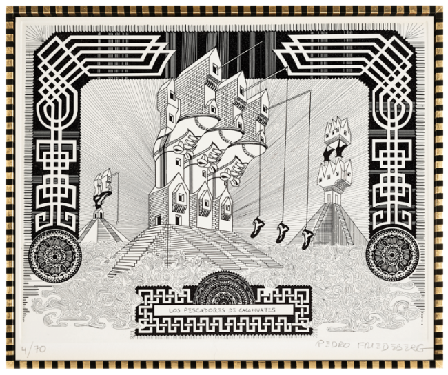 Los pescadores de cacahuates por Pedro Friedeberg