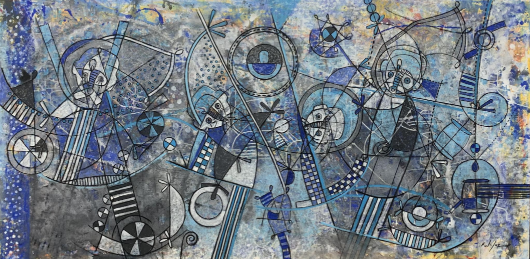 Mercado en el río por Fulgencio Lazo