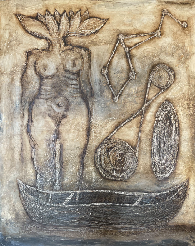 Mujer de arena III por Rosendo Pérez Pinacho