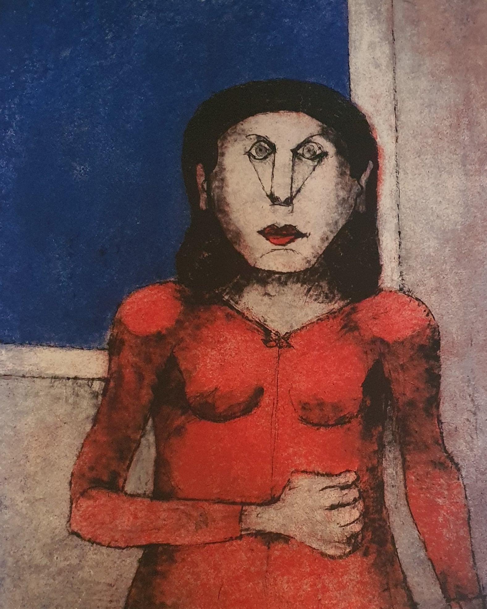 Mujer enojada por Rufino Tamayo