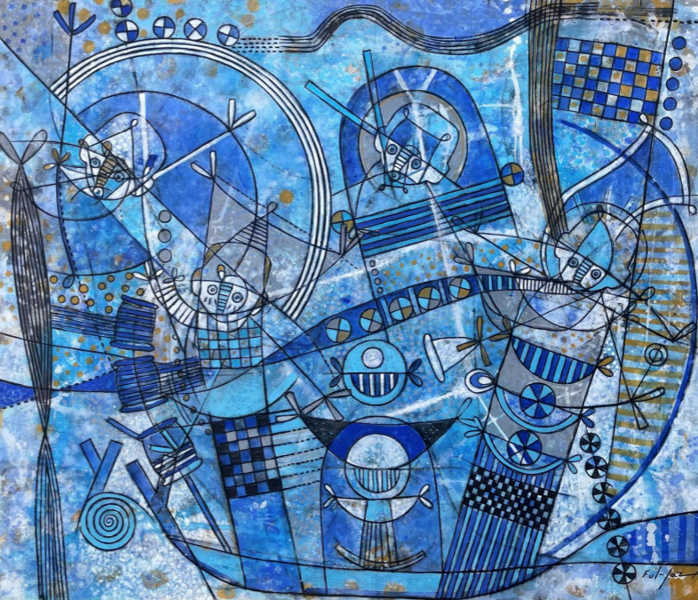 Música en la playa por Fulgencio Lazo