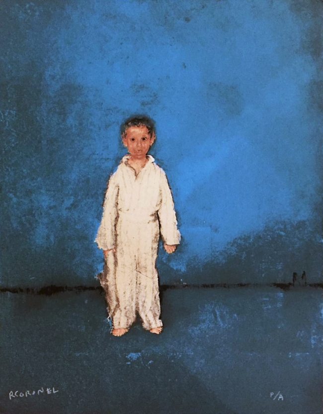 Niño azul por Rafael Coronel