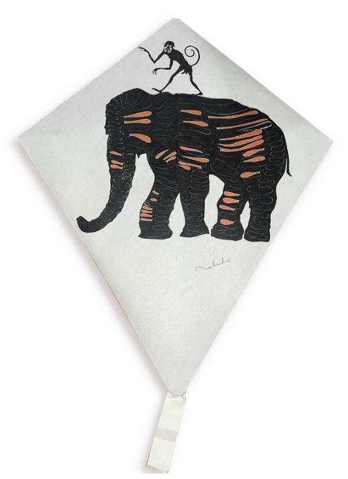 Papalote con chango por Francisco Toledo