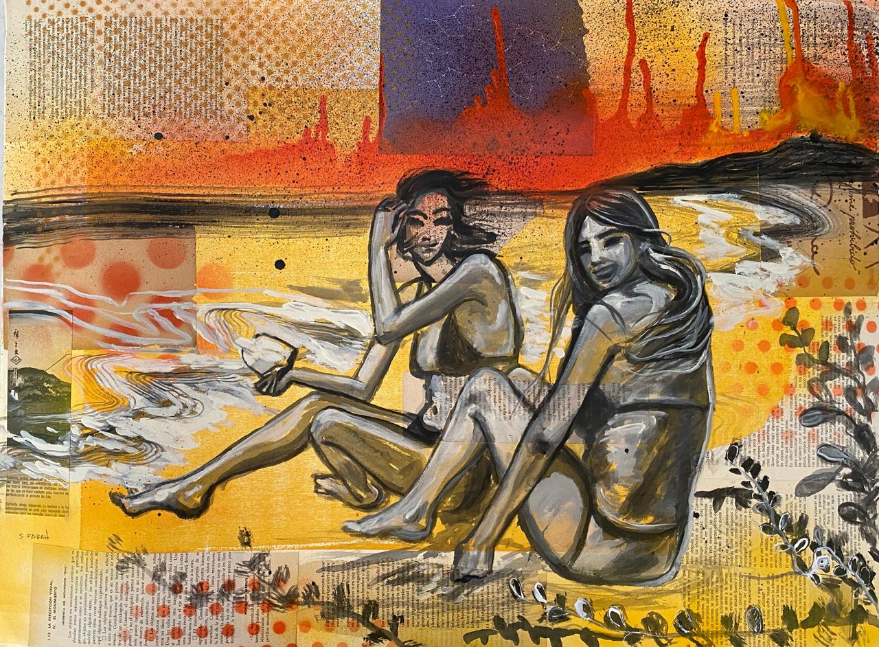 Playa radiactiva por Samia Farah