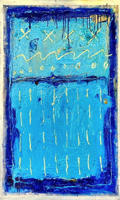 Puerta azul por Javier Fernández