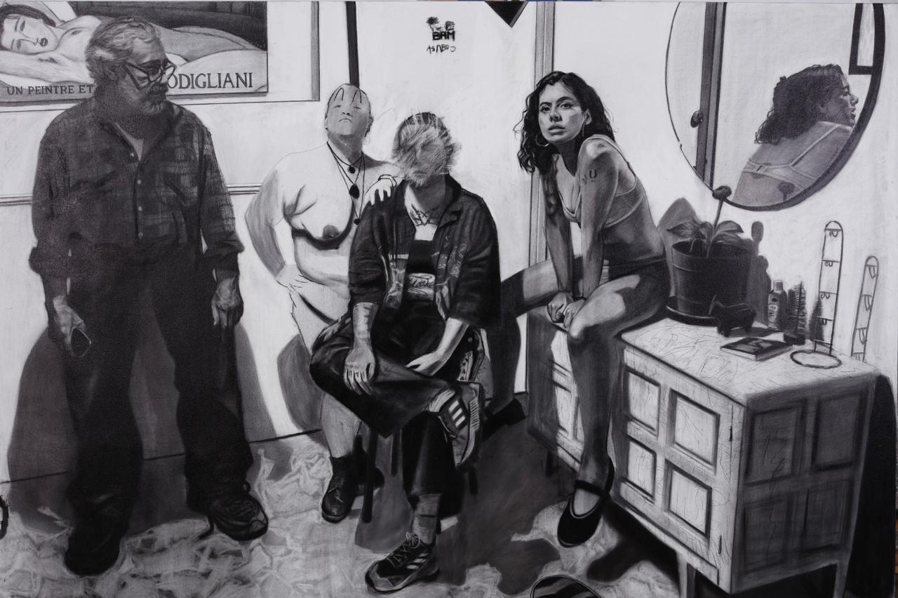 Retrato de familia en blanco y negro por Juan Carlos Macías
