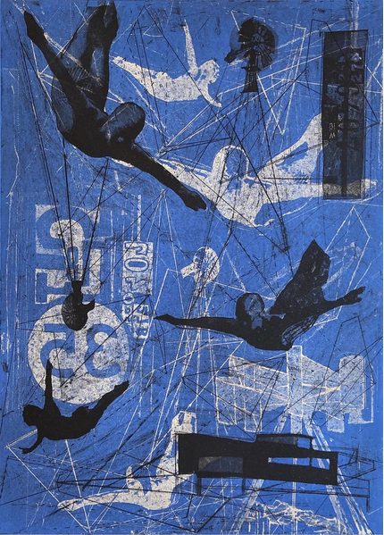 Salto al vacío blue por Emilio Said