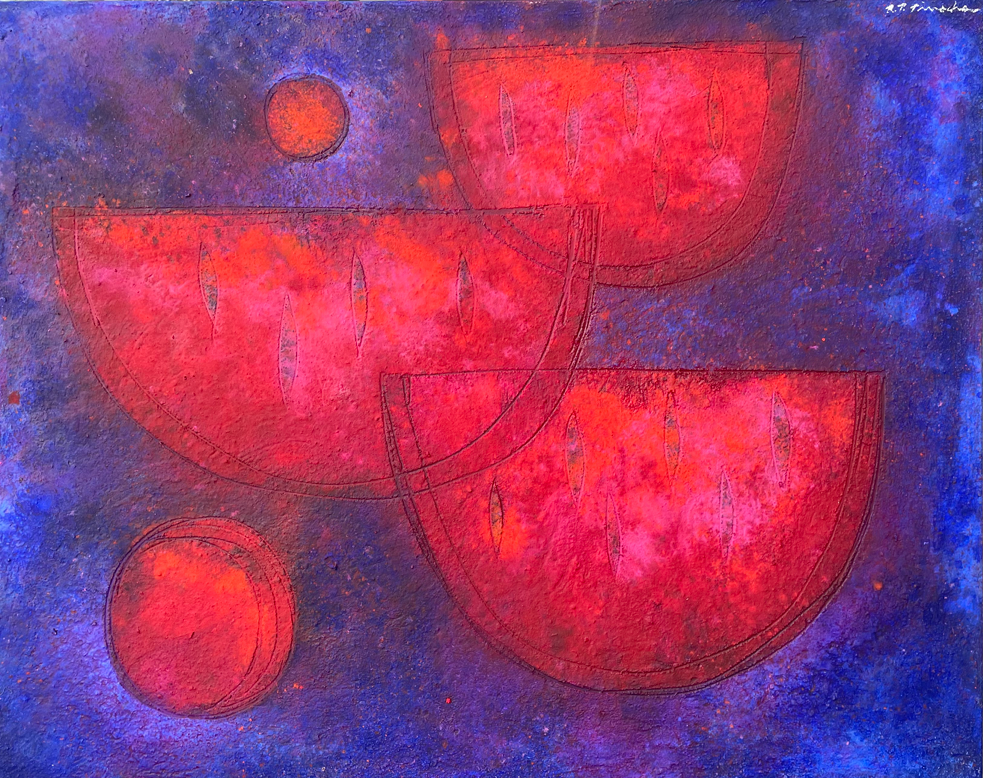 Sandías con lunas por Rosendo Pérez Pinacho