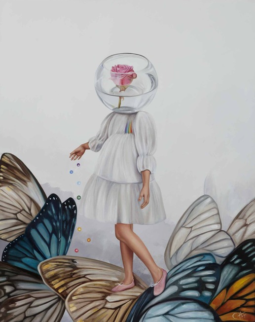 Sembrando mariposas por Claudia Huizar