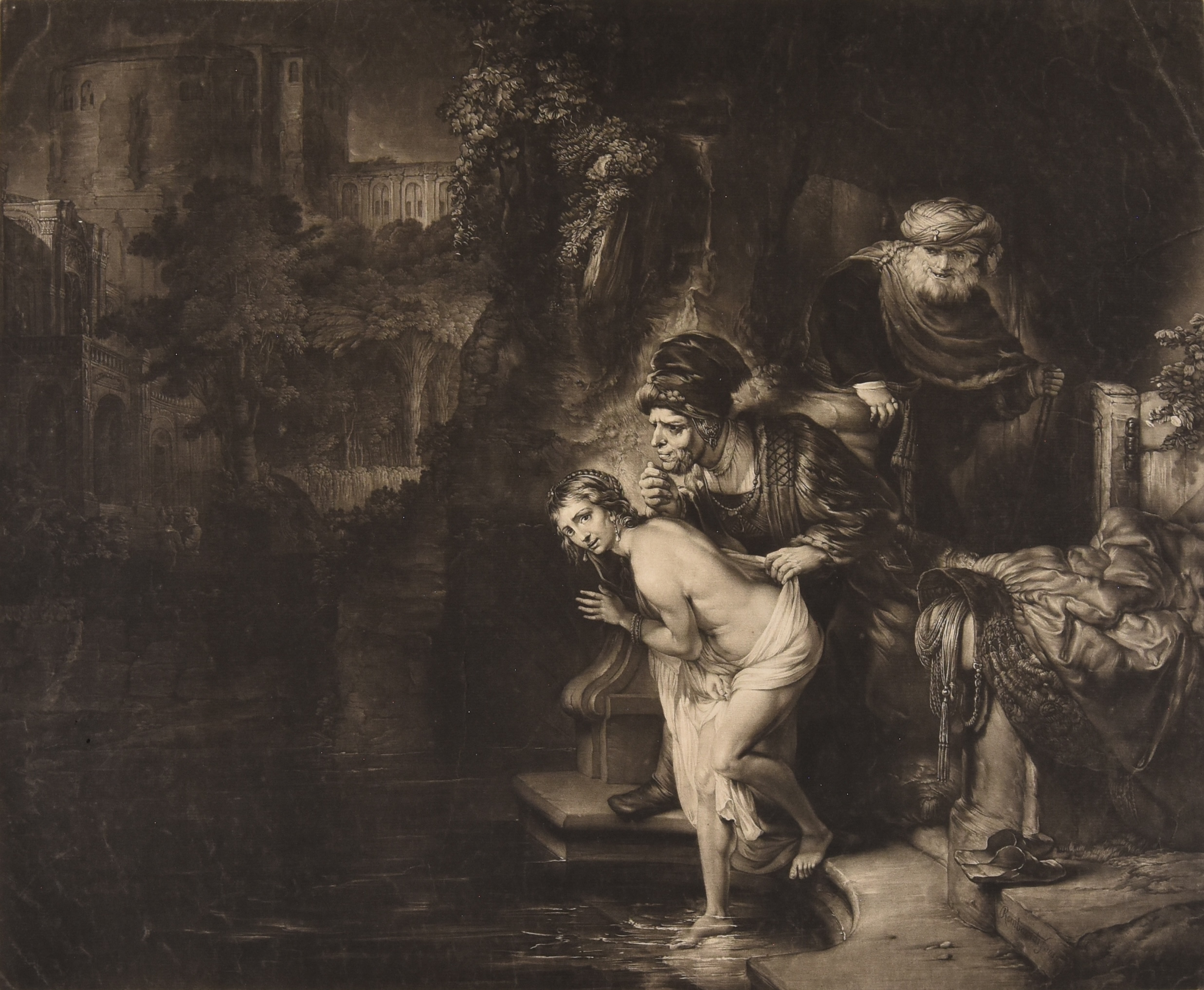 Susanna y los ancianos (After) por Rembrandt van Rijn