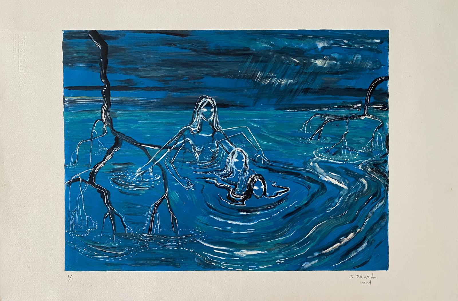 Tormenta en el manglar II por Samia Farah