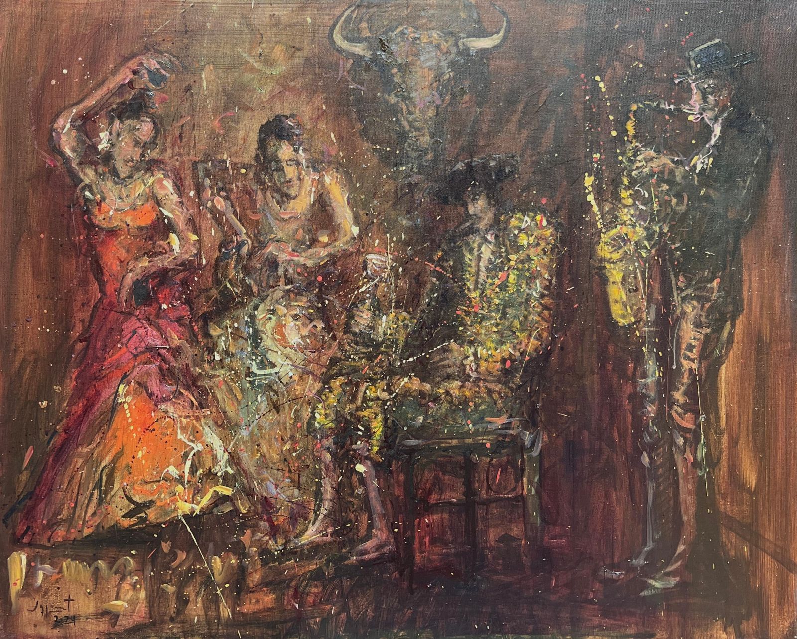 Toros y flamencos por Jazzamoart
