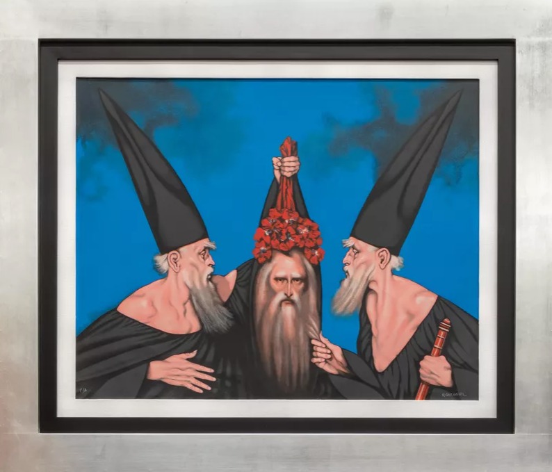 Viejo Leonardo por Rafael Coronel