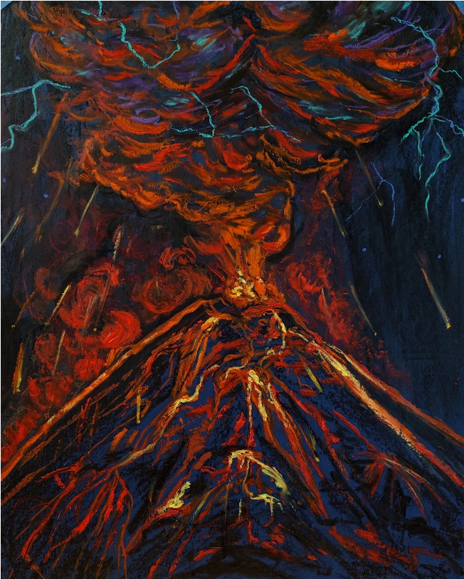 Volcán por Samia Farah