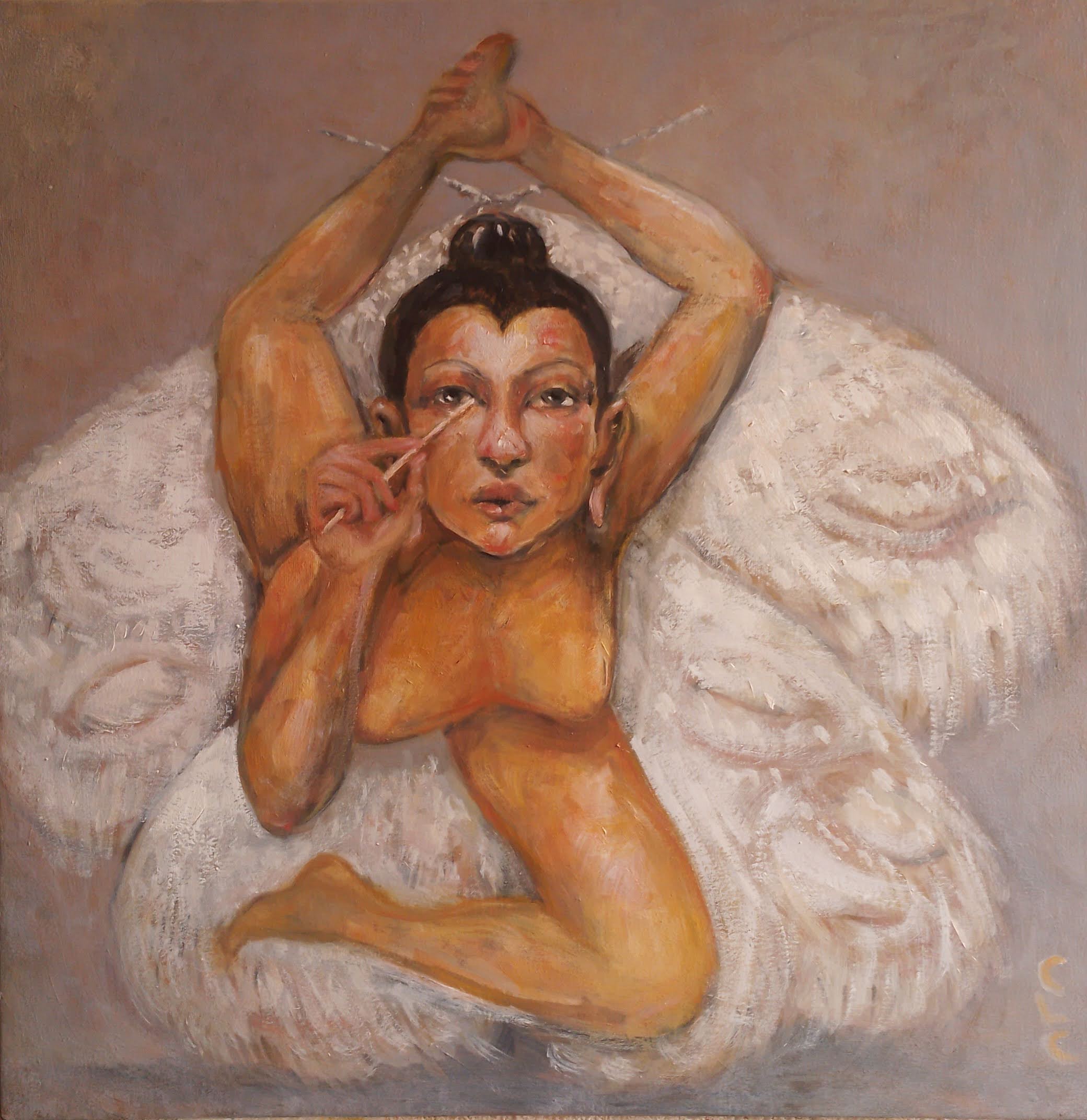 Yoga para pintar por Cristina López Casas